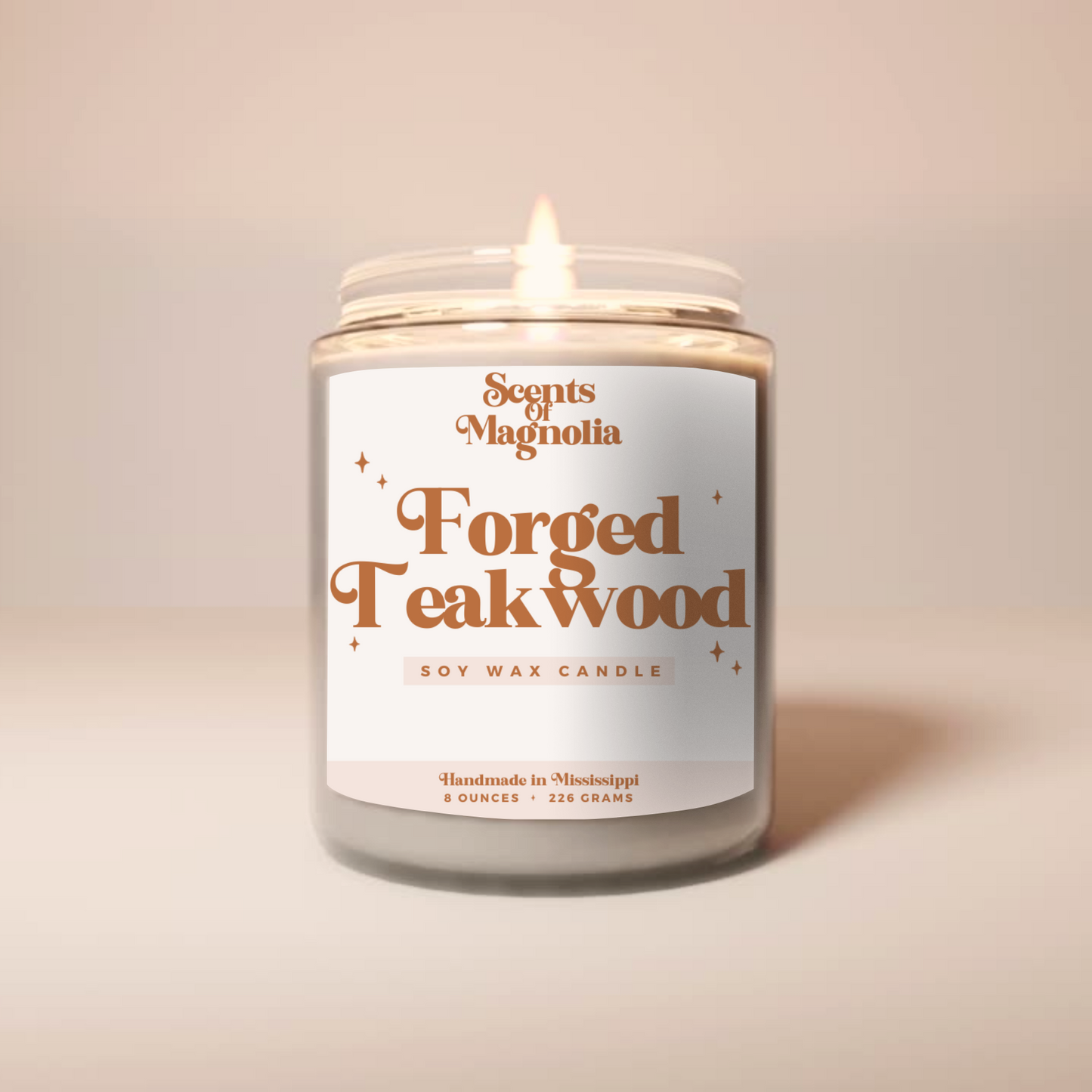 Forged Teakwood Candle